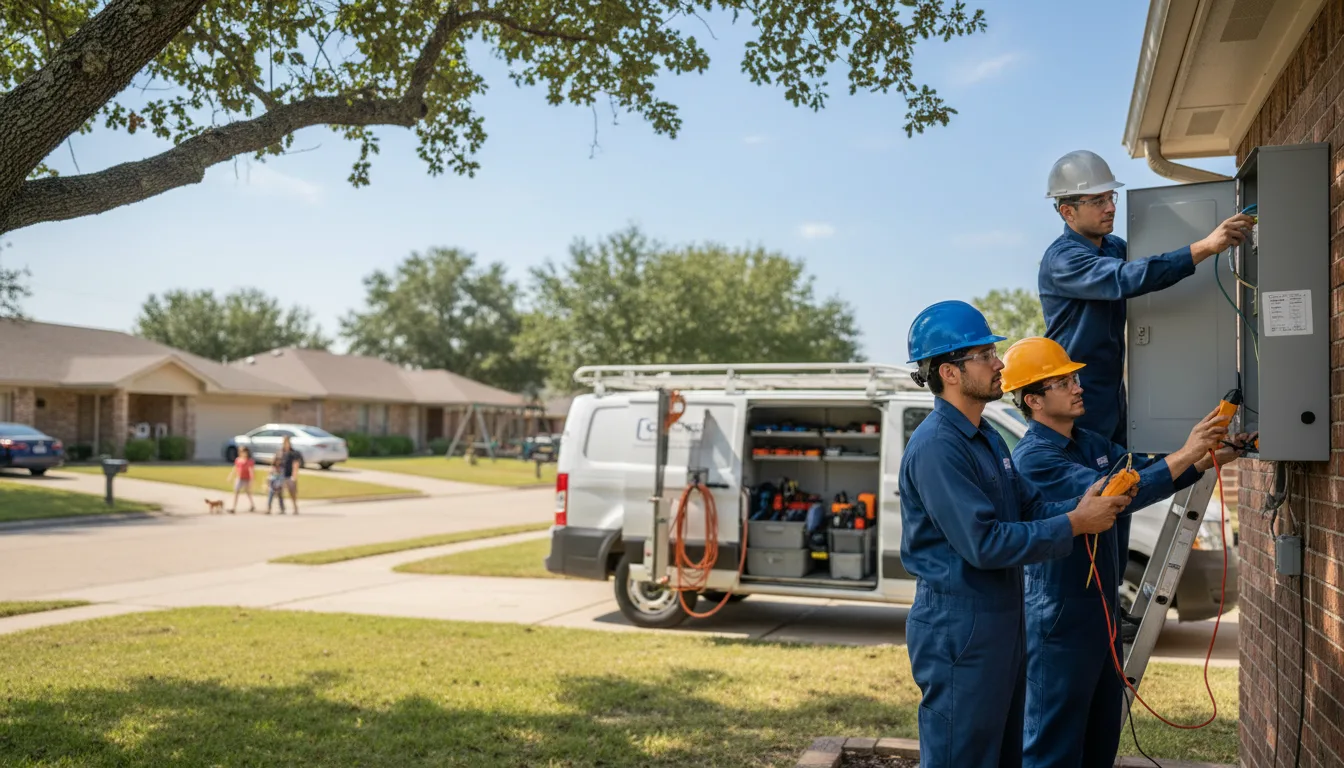 Certified electrician providing emergency electrical services in Grandfield, OK